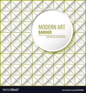Abstract molecules and 3d paper integrated vector image