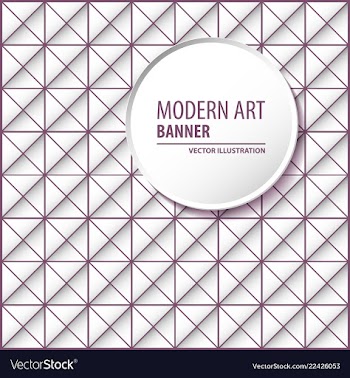 Abstract molecules and 3d paper integrated vector image