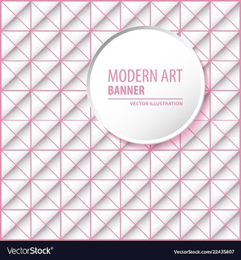 Abstract molecules and 3d paper integrated vector image
