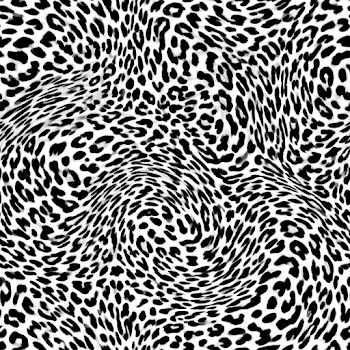 Abstract Monochrome Animal Print Pattern