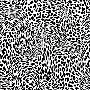Abstract Monochrome Animal Print Pattern