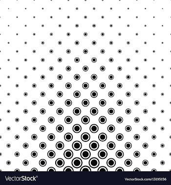 Abstract monochrome circle pattern background vector image