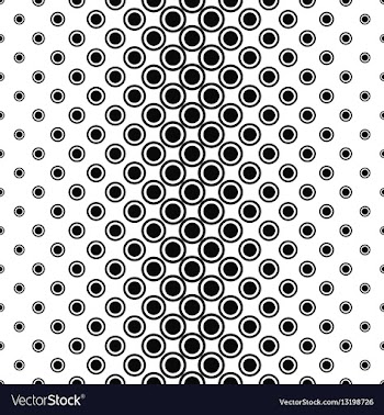 Abstract monochrome circle pattern background vector image