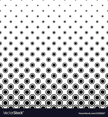 Abstract monochrome circle pattern design vector image