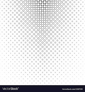 Abstract monochrome circle pattern design vector image