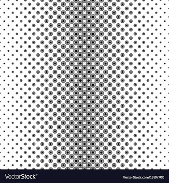 Abstract monochrome concentric circle pattern vector image