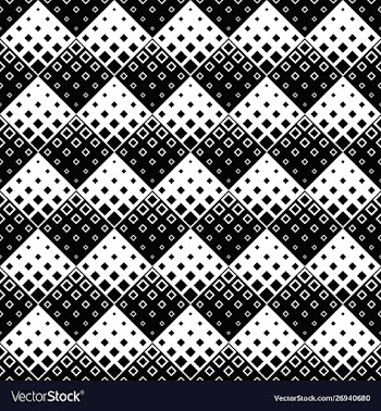 Abstract monochrome diagonal square pattern vector image