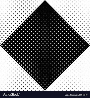 Abstract monochrome diagonal square pattern vector image
