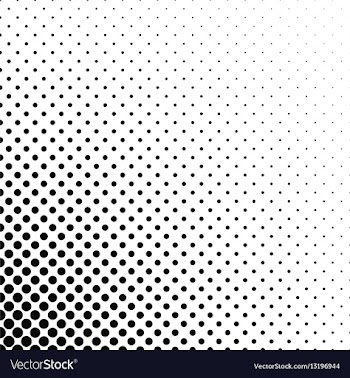 Abstract monochrome dot pattern background vector image