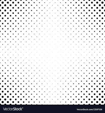 Abstract monochrome dot pattern background vector image