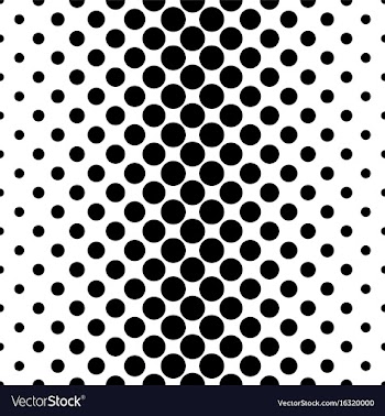 Abstract monochrome dot pattern - geometrical vector image