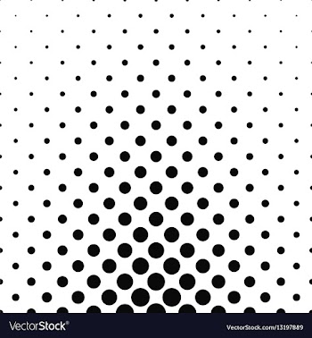 Abstract monochrome dot pattern vector image