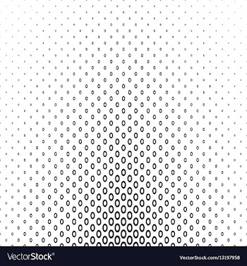 Abstract monochrome ellipse pattern background vector image