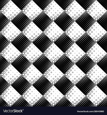 Abstract monochrome geometrical seamless ring vector image