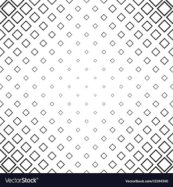 Abstract monochrome line square pattern background vector image