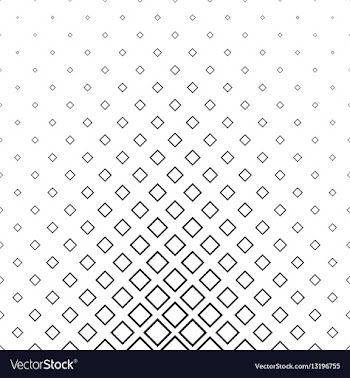 Abstract monochrome line square pattern vector image