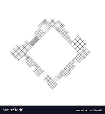 Abstract monochrome minimal diagonal square vector image
