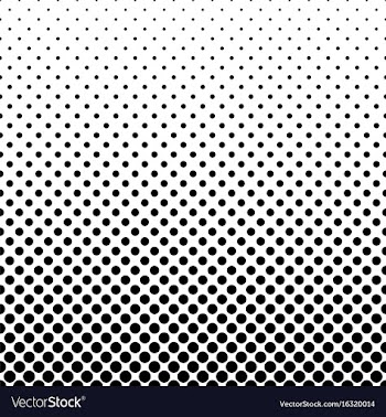 Abstract monochrome polka dot pattern vector image