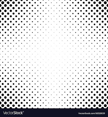 Abstract monochrome polka dot pattern vector image