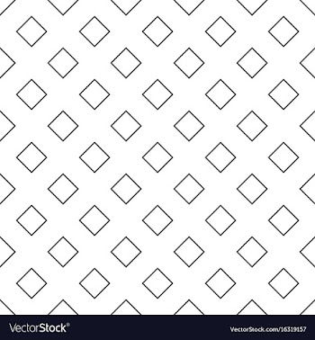 Abstract monochrome repeating square pattern vector image