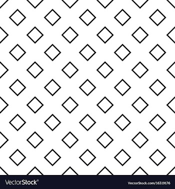 Abstract monochrome repeating square pattern vector image