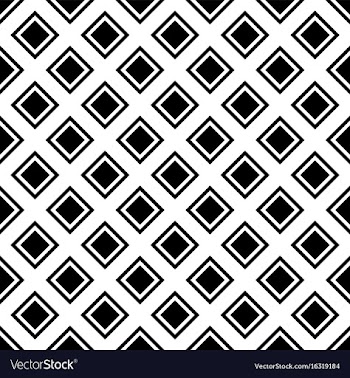 Abstract monochrome repeating square pattern vector image