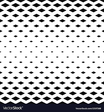 Abstract monochrome rhombus pattern background vector image