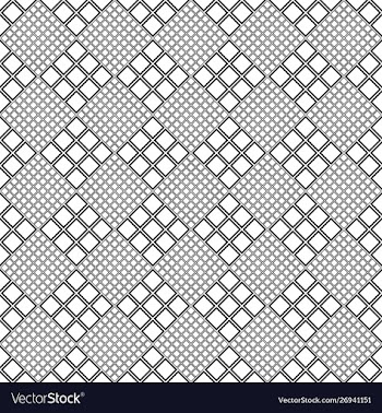 Abstract monochrome seamless square pattern vector image