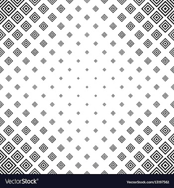 Abstract monochrome square pattern background vector image