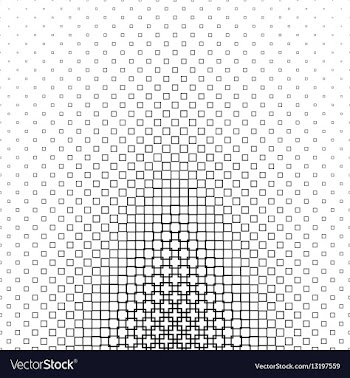 Abstract monochrome square pattern design vector image