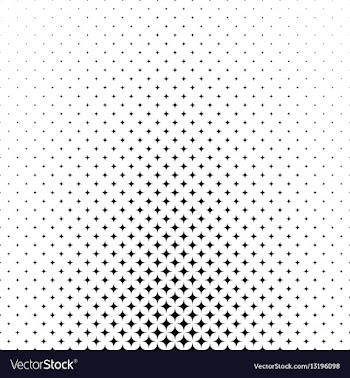 Abstract monochrome star pattern background design vector image