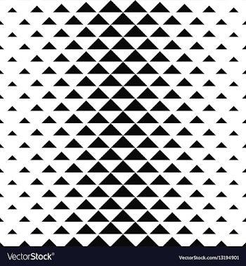 Abstract monochrome triangle pattern background vector image