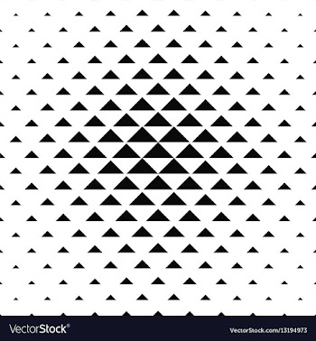Abstract monochrome triangle pattern background vector image