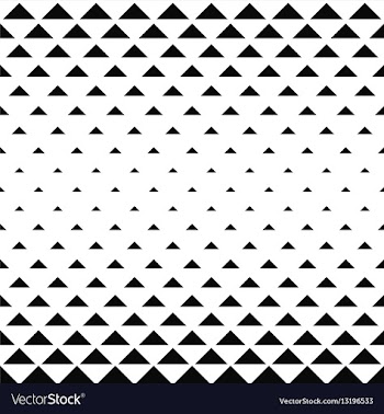 Abstract monochrome triangle pattern background vector image