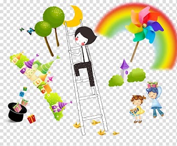 , Abstract moon boy transparent background PNG clipart