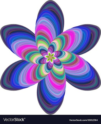 Abstract Multi Colored Floral Background vector image