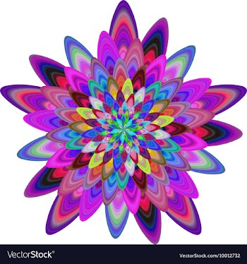 Abstract Multi Colored Floral Background vector image