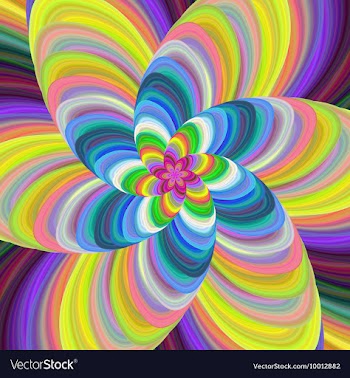 Abstract Multi Colored Floral Background vector image