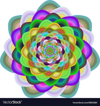 Abstract Multi Colored Floral Background vector image