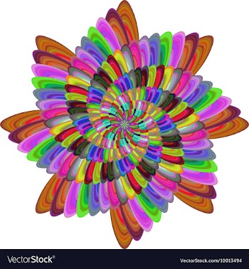 Abstract Multi Colored Floral Background vector image