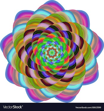 Abstract Multi Colored Floral Background vector image
