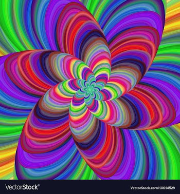 Abstract Multi Colored Floral Background vector image