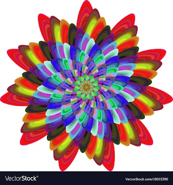 Abstract Multi Colored Floral Background vector image