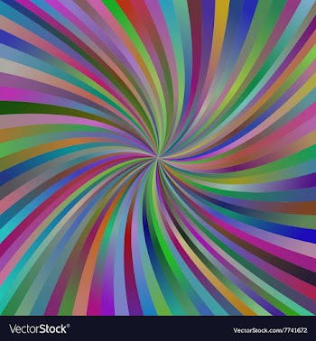 Abstract multicolor spiral design background vector image