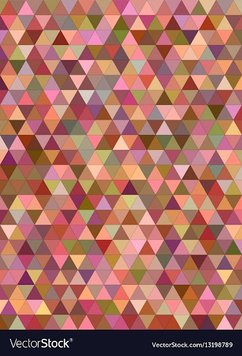 Abstract multicolor triangle mosaic background vector image