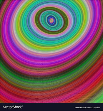 Abstract multicolored ellipse fractal background vector image