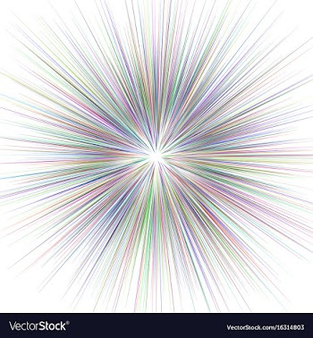 Abstract multicolored explosion background vector image