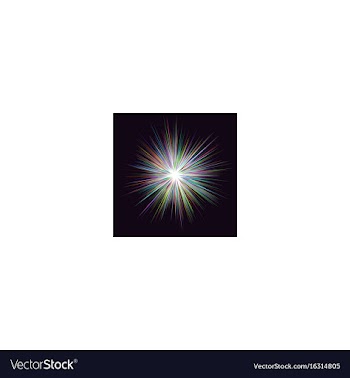 Abstract multicolored explosion background vector image