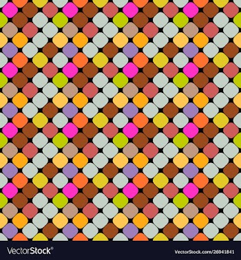Abstract multicolored seamless square pattern vector image