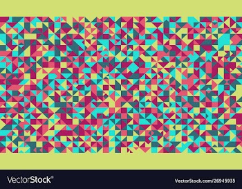 Abstract multicolored triangle mosaic pattern vector image